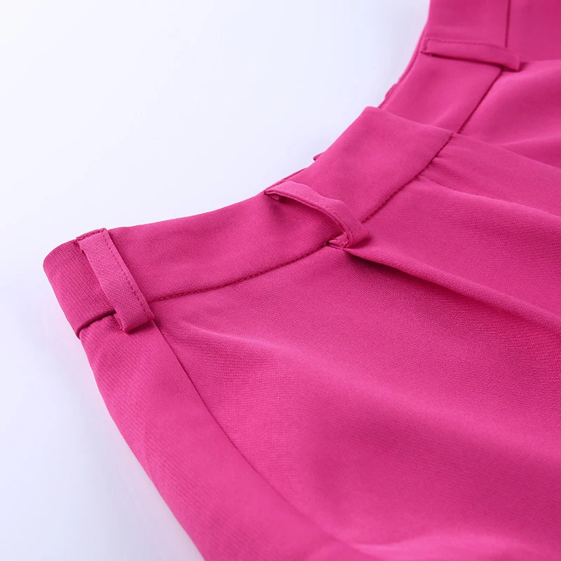 

White Casual High Waist Shorts Women Solid Wide Leg Sexy Hotpants 2021 Summer Femmel Elegant Black Loose Shorts Bottom Clothing