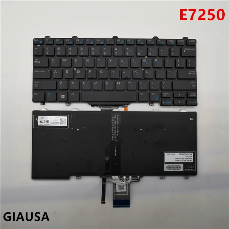 (95% Новинка) для ноутбука DELL Latitude E5250 E5270 E7250 E7270 series Клавиатура с подсветкой PK1313O2B00 MP