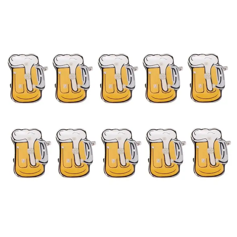 

Popular Cartoon Beer Mug Flashing LED Light Up Badge Brooch Pins Party KTV Bar Favors