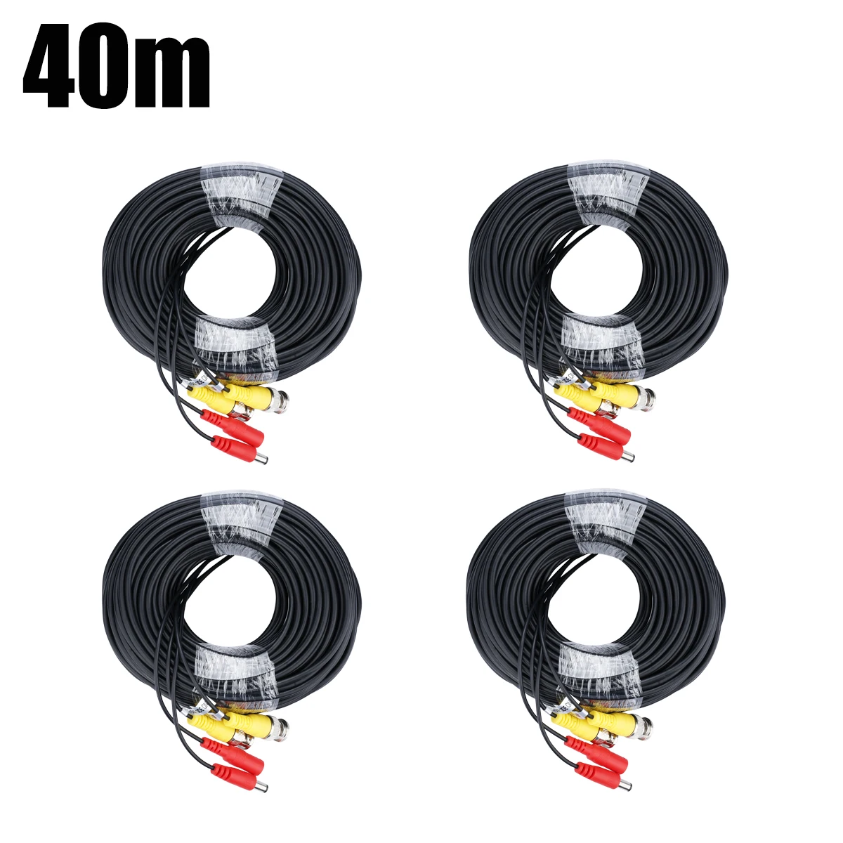 

40M CCTV DVR Camera Recorder Video Cable DC Power Security Surveillance RCA BNC Cable