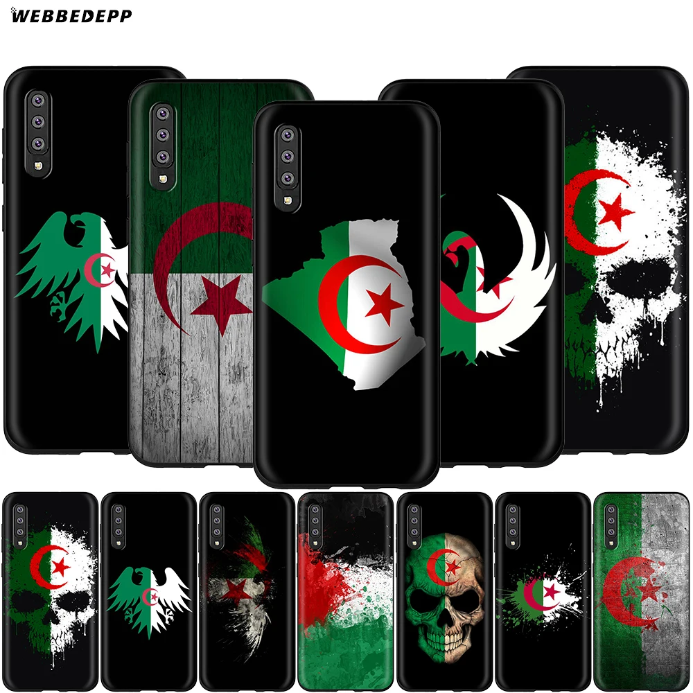 Webbedepp чехол с национальным флагом Алжира для Samsung Galaxy A3 A5 A6 Plus A7 A8 A9 J6 M20 A10S A20S A30S A40S