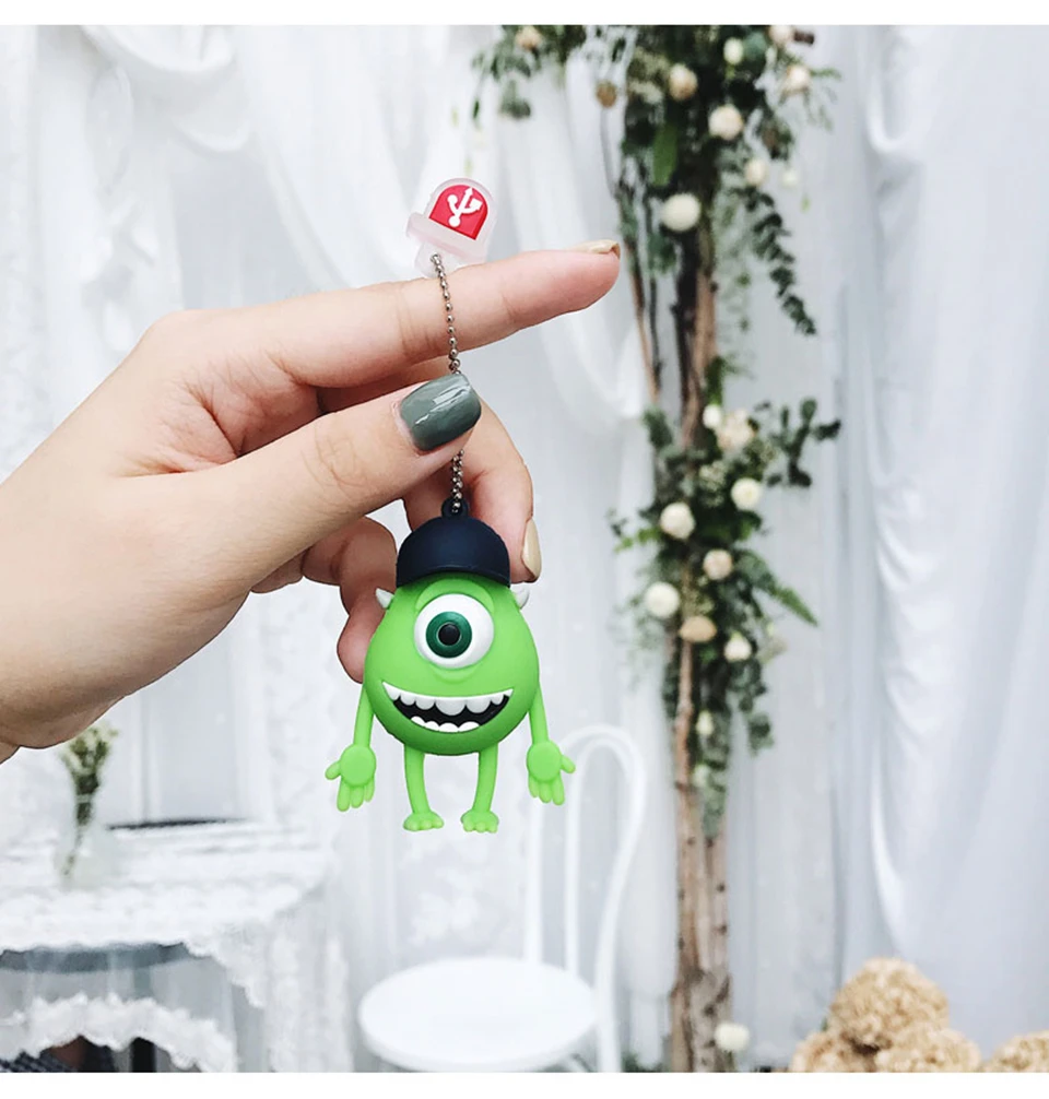 USB 2,0 рюкзак с изображением университета монстров, USB флэш-накопитель 4 Гб оперативной памяти, 16 Гб встроенной памяти, 32 ГБ флэш-накопитель карта памяти, Флеш накопитель с героями мультфильмов флэш-накопитель 8 ГБ 64 Гб 128