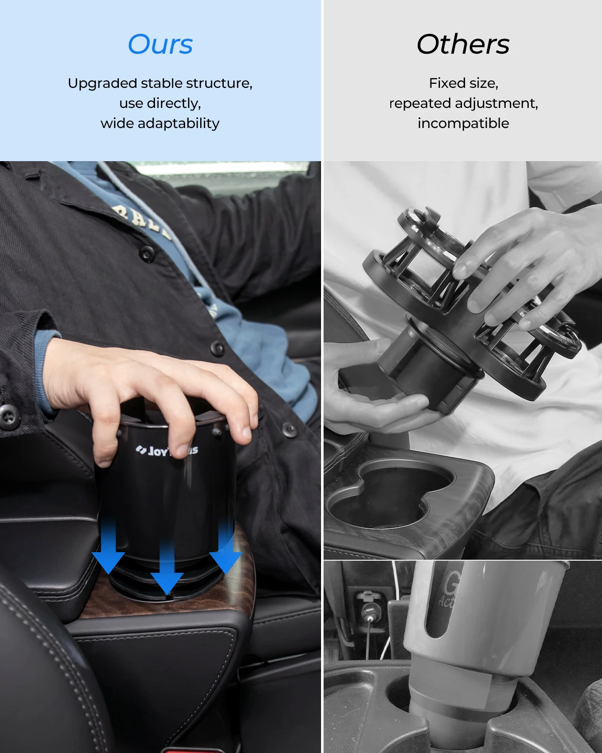 car cup holders upgraded universal drink holder expander adapter car seat adjustable with airbag anti shaking car accessories free global shipping