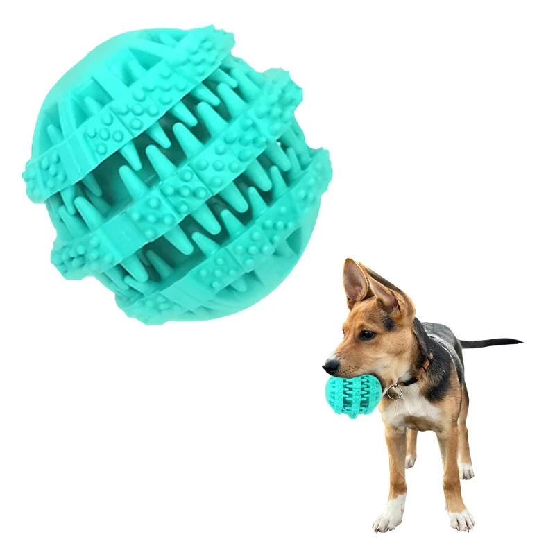 

Зубчатый мяч для жевания собак, портативные аксессуары для дрессировки питомцев, кусает и тренировочный мяч для маленьких и средних собак