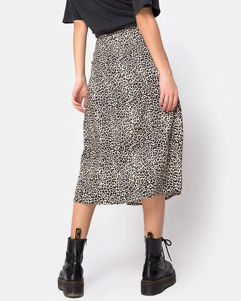 

Women Summer Split Leopard Skirts 2021 Black Fashion Long Skirt Sexy Woman Floral Loose Lady Clothes Green Flower Skirts Fall