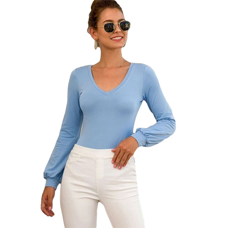 Повседневный Комбинезон сексуальное облегающее боди Женское с длинным рукавом и