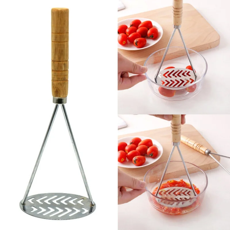 Толкушка из нержавеющей стали с тонкой сеткой картофельный пресс Ricer