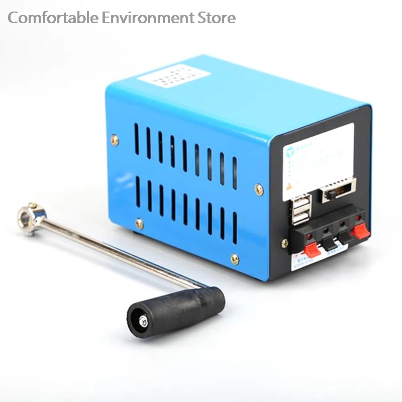 

Portable High Power Dynamo Charger Emergency Hand Crank USB Generator