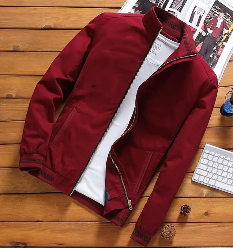 Куртка-бомбер мужская на молнии | Мужская одежда