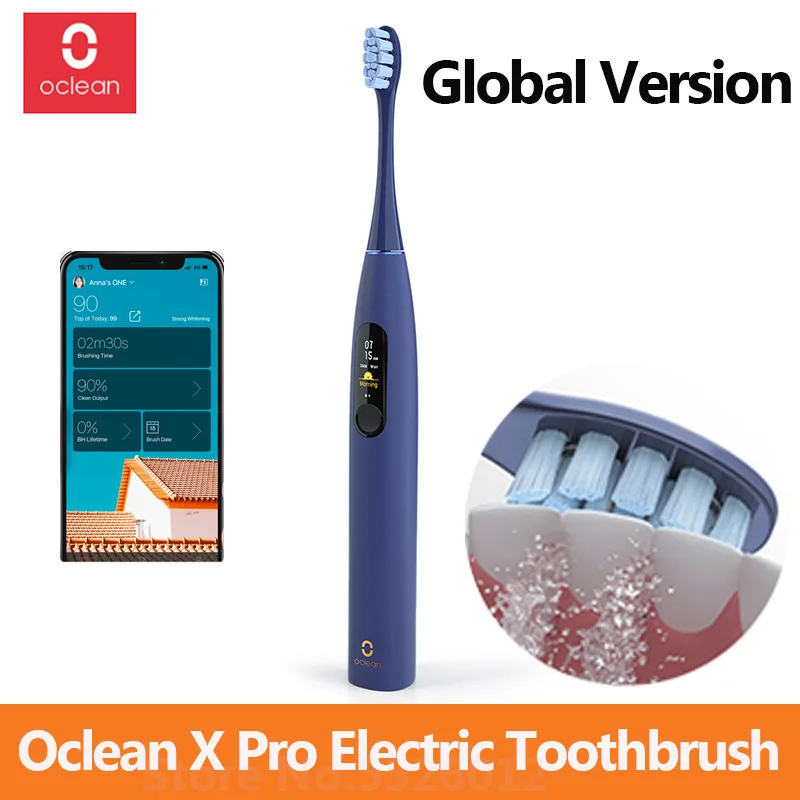 Ультразвуковая электрическая зубная щетка Oclean X Pro для взрослых IPX7 сверхзвуковая