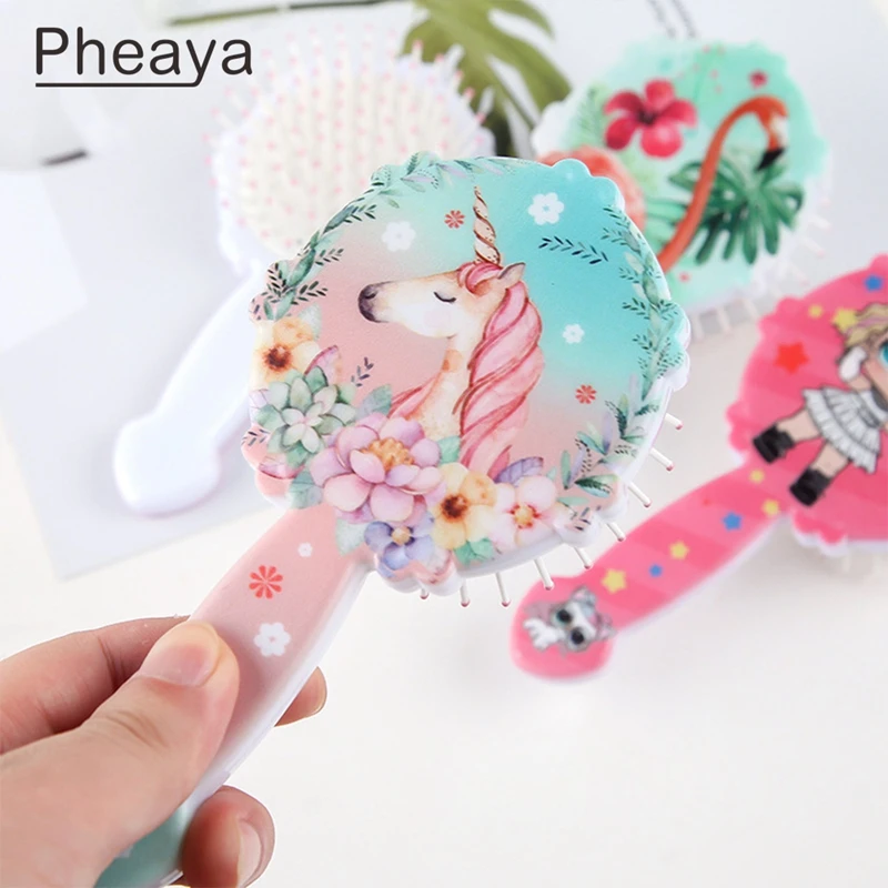 Расческа для волос детская с мультипликационным принтом Антистатическая |