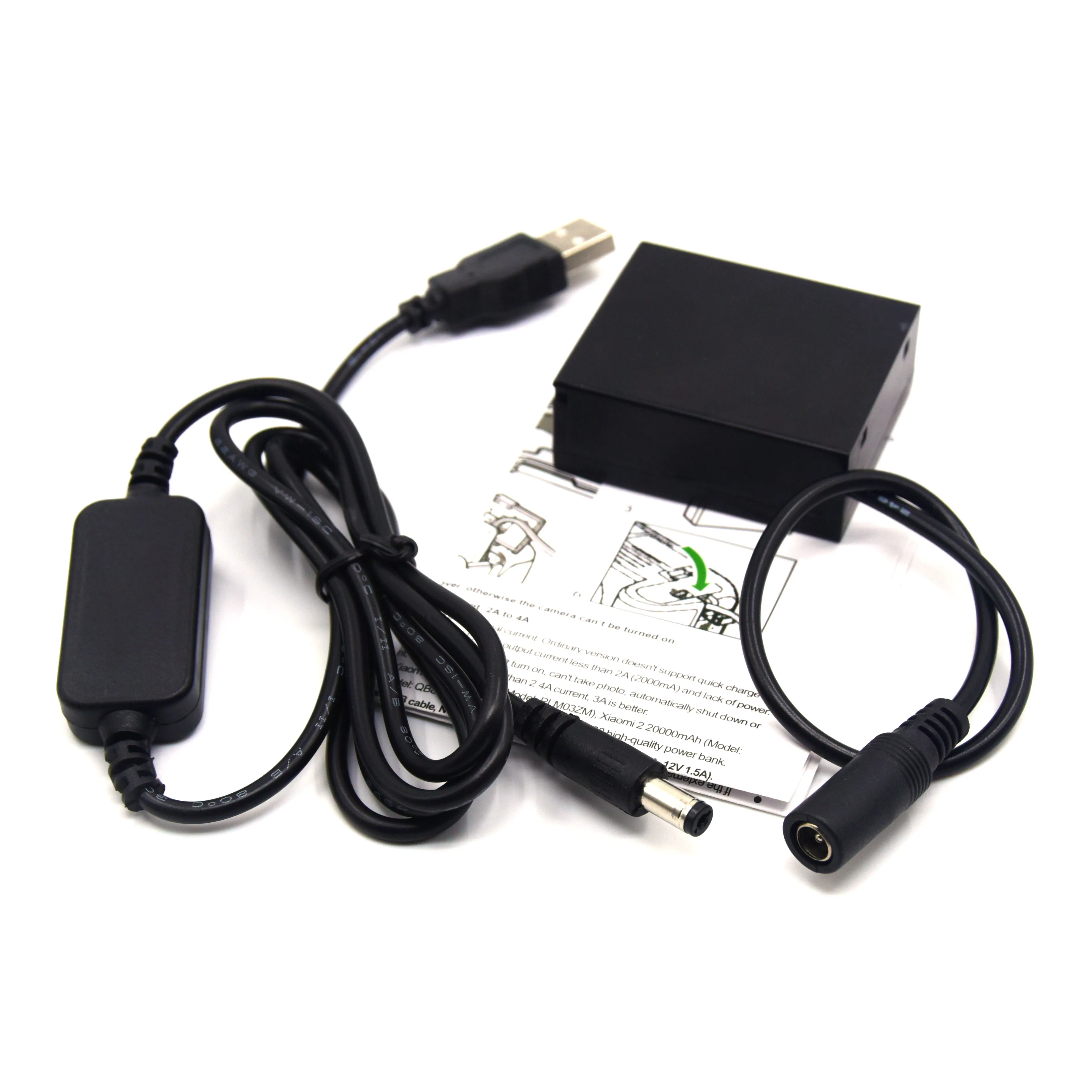 Внешний аккумулятор 5 в USB-Кабель-адаптер + искусственная батарея для