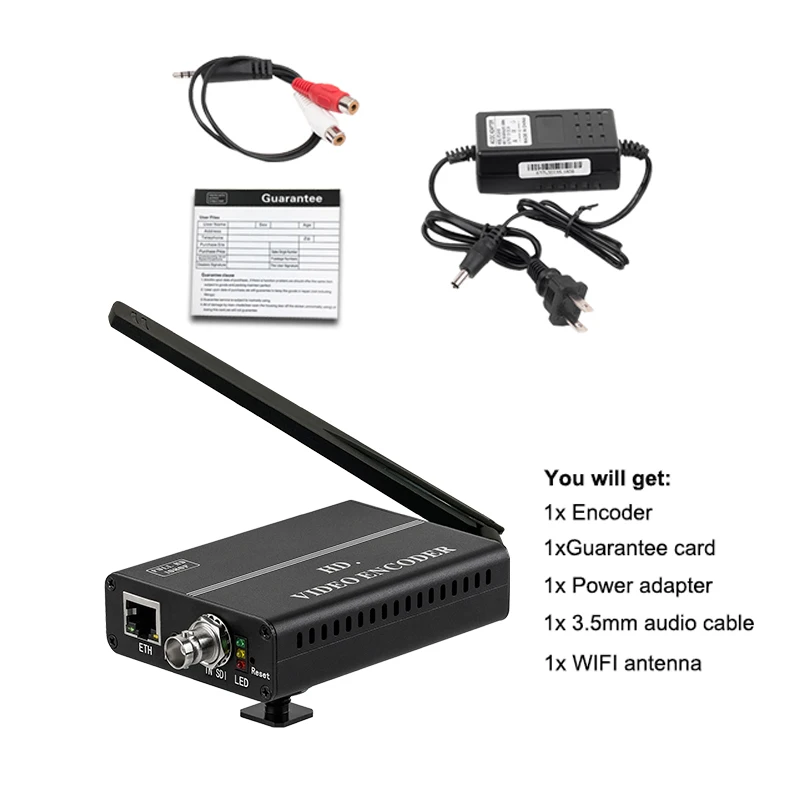 Кодировщик HWCODEC H8114WP H.264 SDI WIFI IPTV FHD прямая трансляция видео 1080P к IP Кодировщику для
