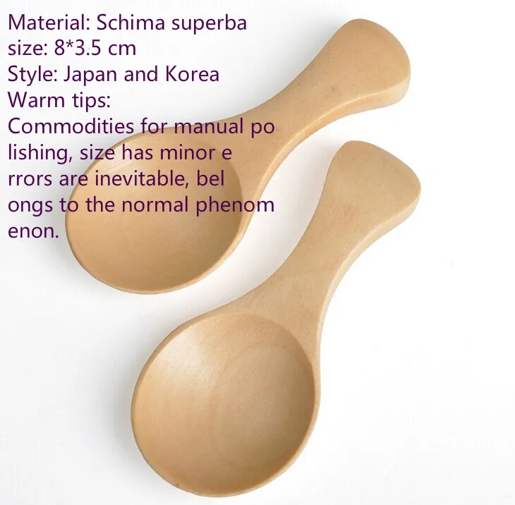 5 шт. модные деревянные ложки для приправ столовые приборы кофе чай маленькая