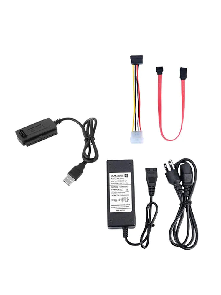 

ITINFTEK SATA PATA IDE Drive To USB 2.0 Adapter Converter Cable For Hard Drive Disk HDD 2.5 3.5 With External AC Power Adapter