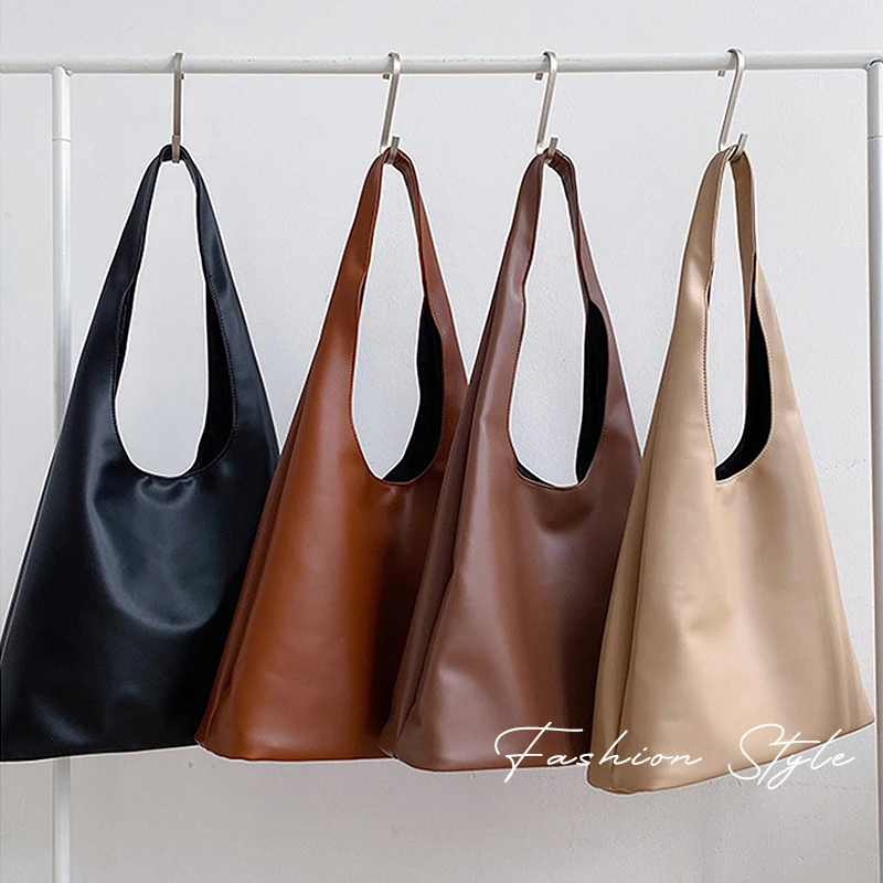 

CEZIRA Brand Design PU Leather Casual Hobo For Women 2021 Large Daily Shoulder Bags Female Fashion Solid Color Handbags Purses