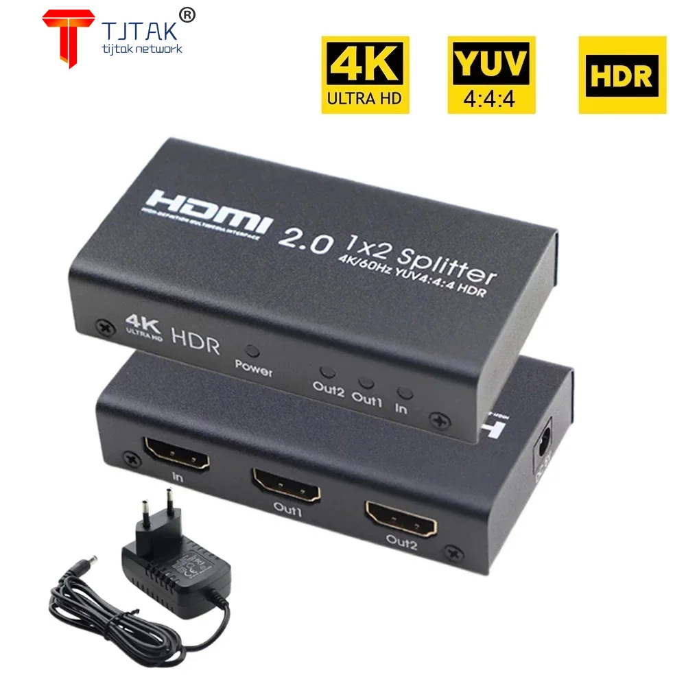 Разветвитель HDMI 2 0 выхода 4K @ 60 Гц YUV 4:4:4 HDR смарт разветвитель 1 в HDCP переключатель