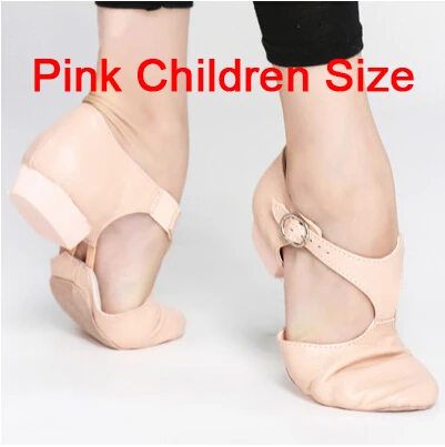 Pink Children Size Танцевальная обувь для детей, девочек, детские тянущиеся балетные туфли для джаза, танцевальная обувь, сандалии, Классные кроссовки, гимнастическая обувь, EU23-EU33 - Цвет: Pink Children Size