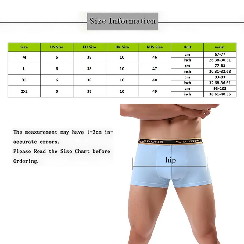 

2020 Men Underwear Boxers Cotton Soft Underpants Breathable Cueca Boxer Para Hombre Sexy Men Boxer shorts Underwear
