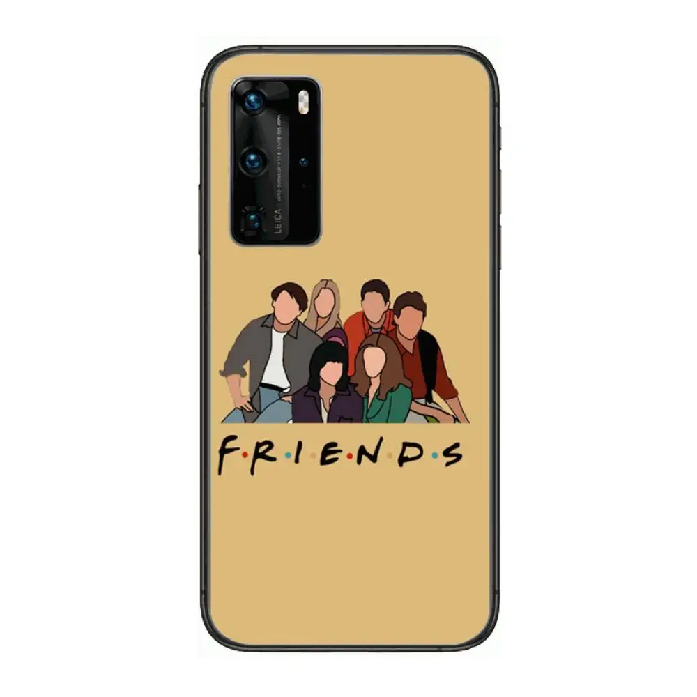 

TV Central F-Friends case Phone Case For Huawei P 40 30 20 10 9 8 Lite E Pro Plus Black Etui Coque Painting Hoesjes comic fashi