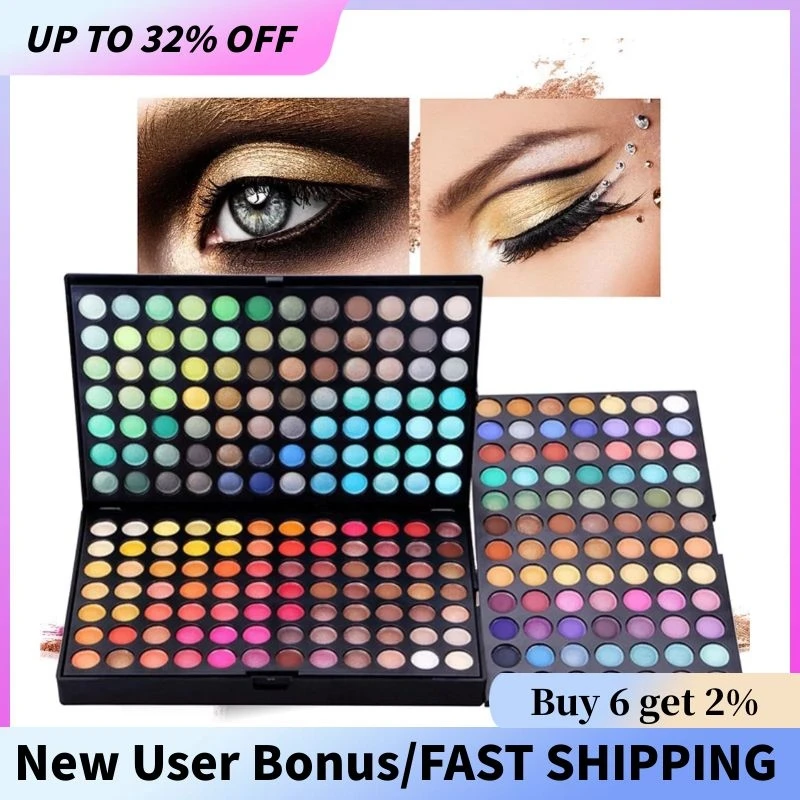 

40/252 Color Matte Eyeshadow Palette Glitter Eye Shadow Waterproof Long Lasting Make Up Pallet Shimmer Fashion Women Beauty Eyes