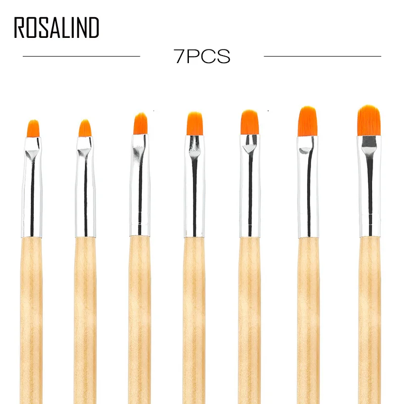 ROSALIND Nail Art Brush For Manicure Acrylic Gel Polish Transfer Stamping Blooming Design Painting Tools | Красота и здоровье