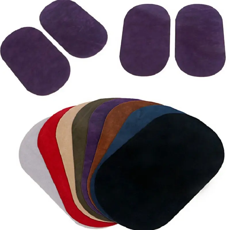 

2pcs/lot Round Iron On Patches Repair Elbow Knee Applique Patches For Clothes Stickers Clothing Accessories