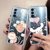 cute cartoon clear phone case for oneplus nord 2 ce n200 9rt 5g soft tpu cover for one plus 8t 8 7 5 6 5 t 7t 6 9 pro 9pro capa
