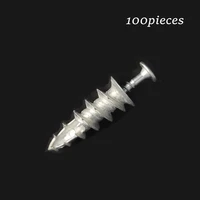 15x37 zamak easy anchor self drilling drywall anchor with screw 100pcspack