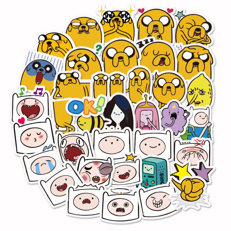 40 шт Мини время приключений мультфильм водонепроницаемый стикер s ПВХ для багажа