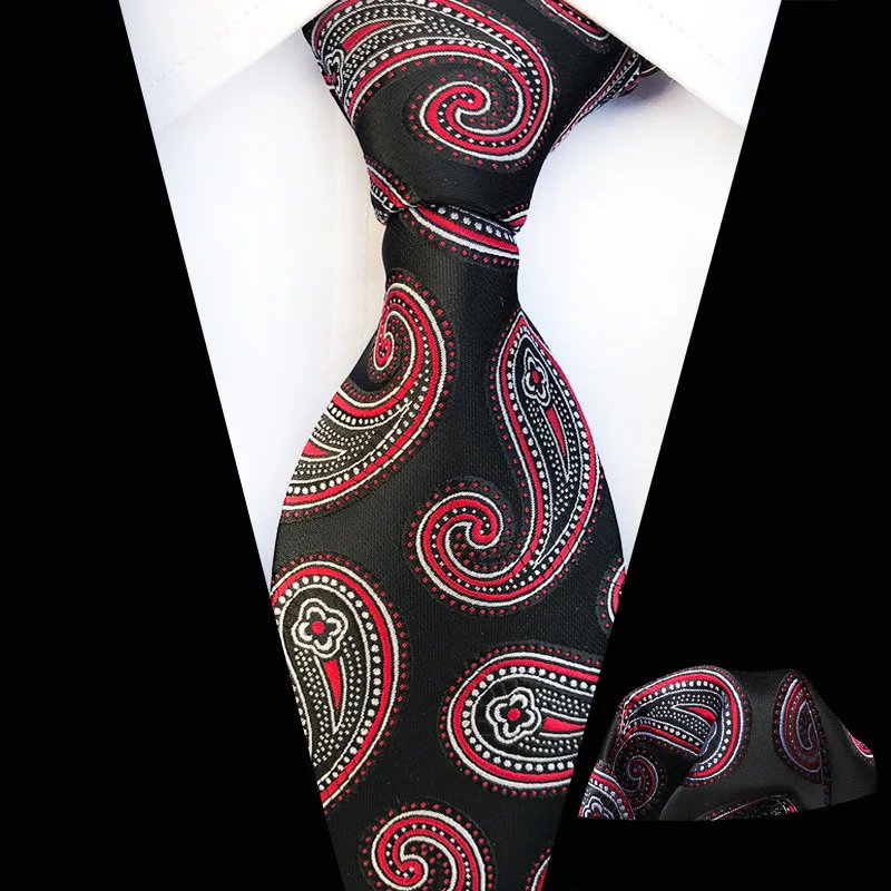 Linbaiway набор галстуков для мужчин галстук носовой платок мужской классический