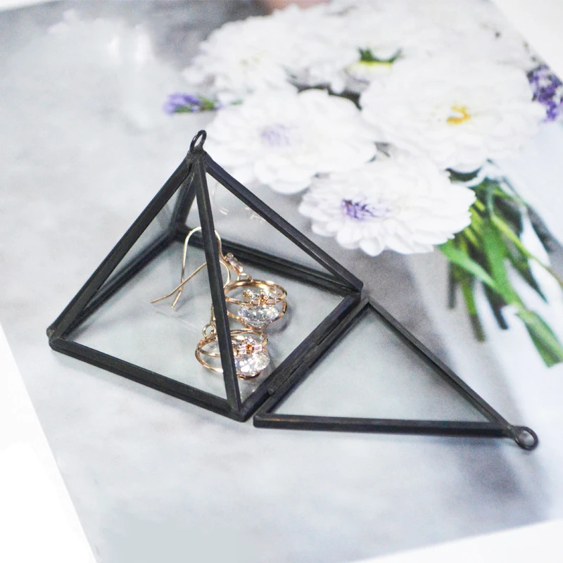 День Святого Валентина сюрприз свадебное стекло кольцо коробка Золотой