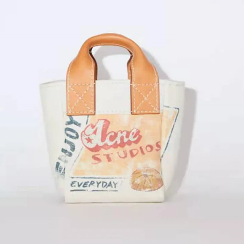 

Роскошная брендовая контрастная Холщовая Сумка-мешок с надписью, новинка 2021, модная мини-сумка, подходящая ко всему сумка на плечо, роскошна...