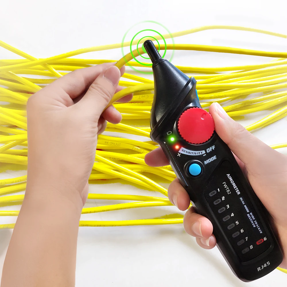 Сетевой кабель AIMOMETER FWT82 RJ45 RJ11 детектор телефонного провода тонер Ethernet|Искатели