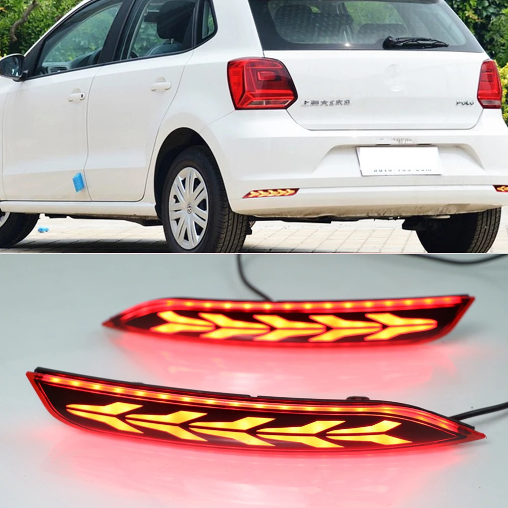 2 предмета в комплекте для Volkswagen Vw Polo 2014 2015 2016 2017 2018 Светодиодный отражатель