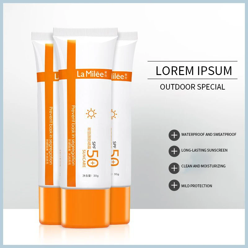 Солнцезащитный крем LAIKOU для лица отбеливающий солнцезащитный SPF 50 +