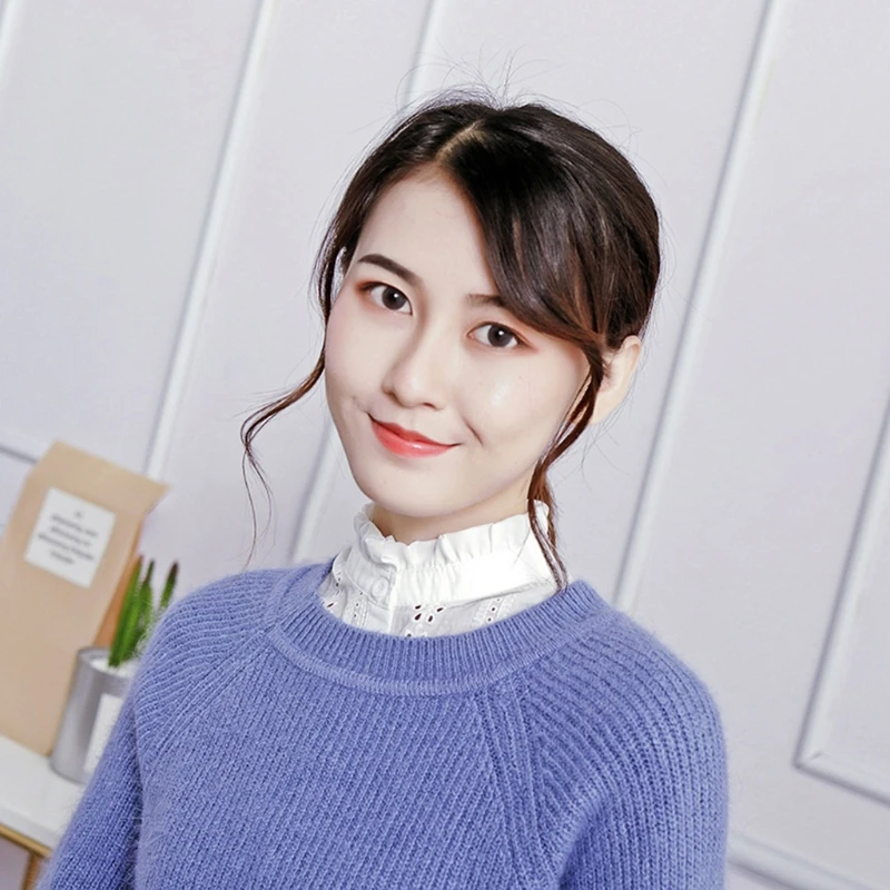 Женский кружевной воротник однотонный съемный с лацканами ожерелье рубашка