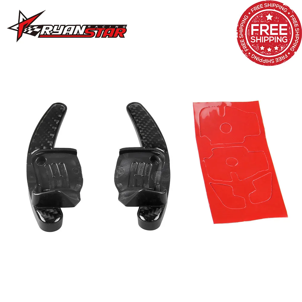 1 пара углеродное рулевое колесо шифт циферблат весло расширение для Golf Jetta GTI MK6 R