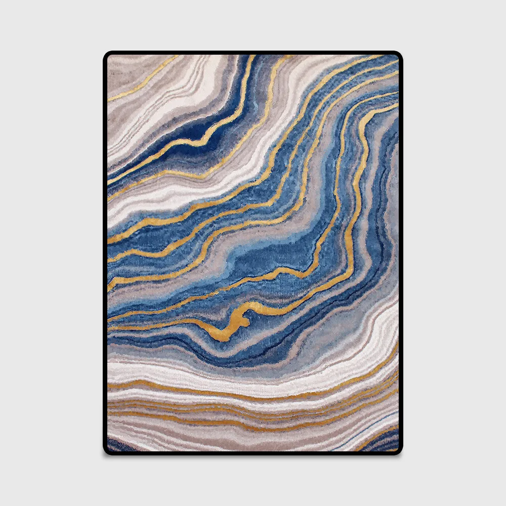 Ковер для гостиной офиса стола с абстрактным изображением нескользящий