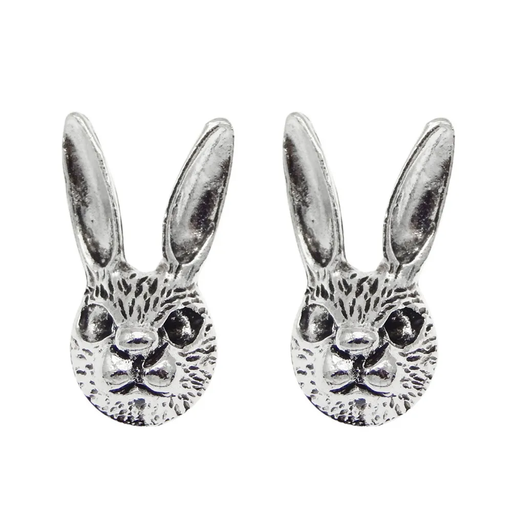 

Julie Wang 20PCS Alloy Bunny Rabbit Charms Silver Color Animal Pendant For Jewelry Making Accessory Craft Handmade DIY Findings