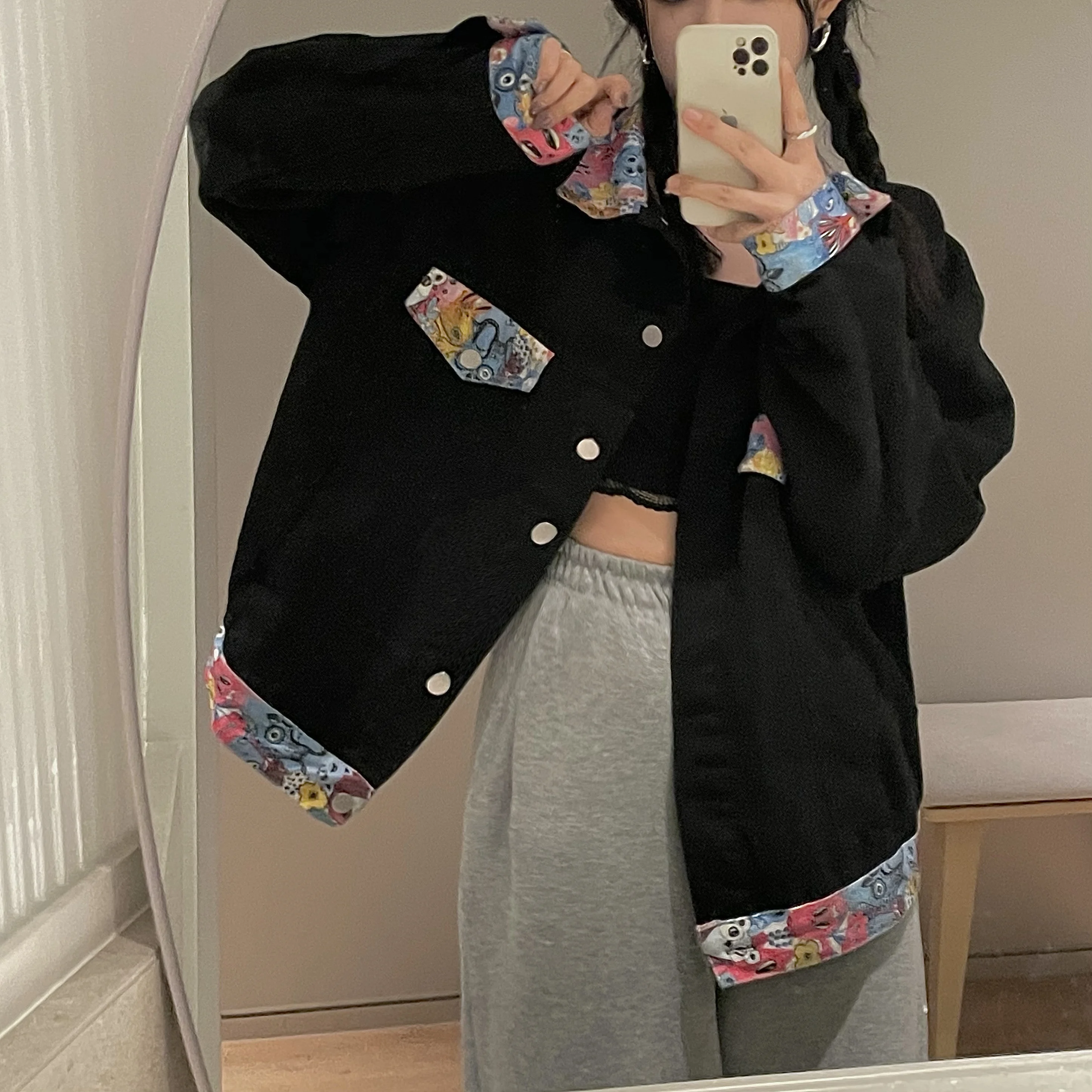 Куртка женская 2022 Весенняя куртка свободная в Корейском стиле Модная Джинсовая