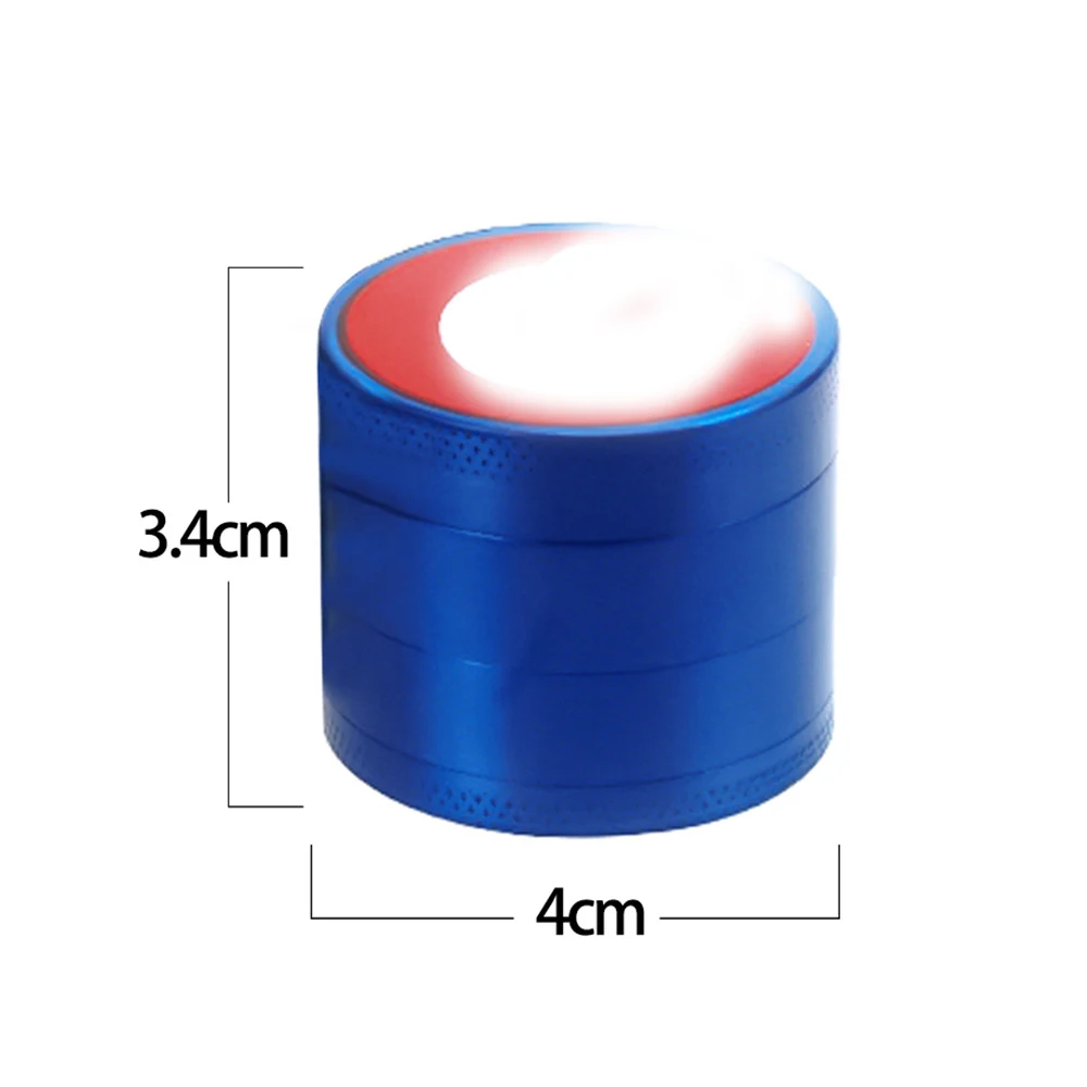 Новый шаблон 4 слоя табака травяной измельчитель дробилка с ручка мельницы из