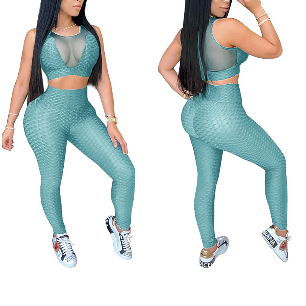 

Two Piece Set Rompers Women Jumpsuit Skinny Splice Sexy See Through Off Shoulder Jumpsuit Women New Solid Color Plus Size XS-5XL