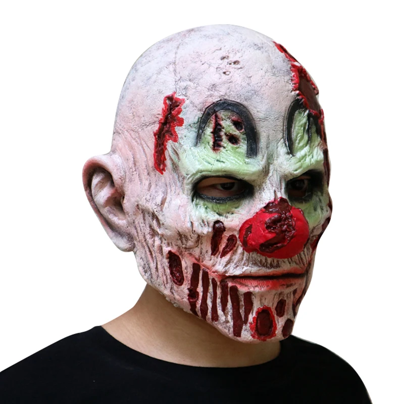 Маска клоуна на Хэллоуин силиконовая маска голову набор для Хэллоуина реквизит
