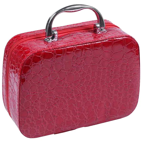 

Ladies Beautician Makeup Box Travel Handbag Pu Storage Elegant Box