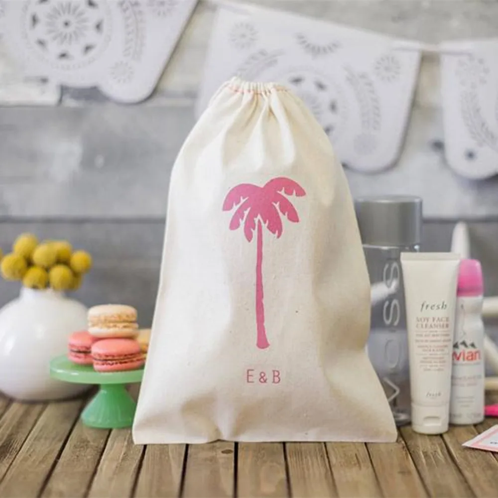 Персонализировать 10 шт. назначения свадьбы пользу сумка пустыни Свадебные Добро