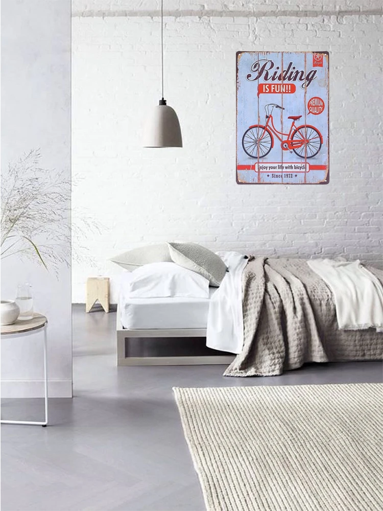 Оловянная табличка для езды на велосипеде 1 шт. Настенная декоративная мужская