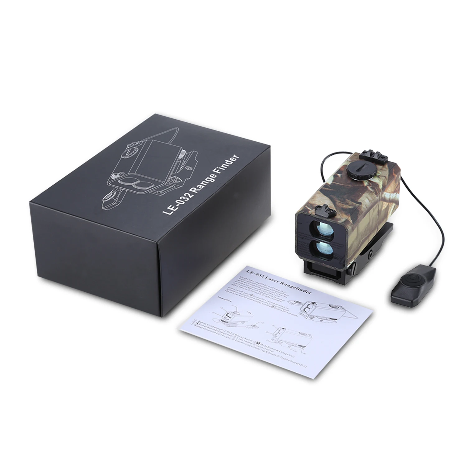 

700m Mini Tactical Outdoor Hunting Rangefinder Rifle Scope Sight Target Riflescope Mate Distance Meter Speed Measurer with Rail