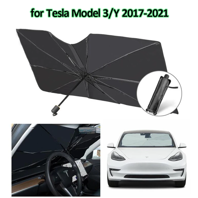 Солнцезащитный козырек на переднее стекло автомобиля для Tesla Mode 3 Y 2017-2021