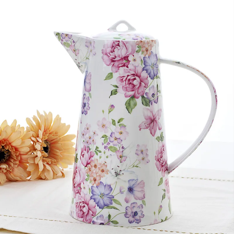 Европейский Стиль пастырской костяного фарфора домашний заварник холодный